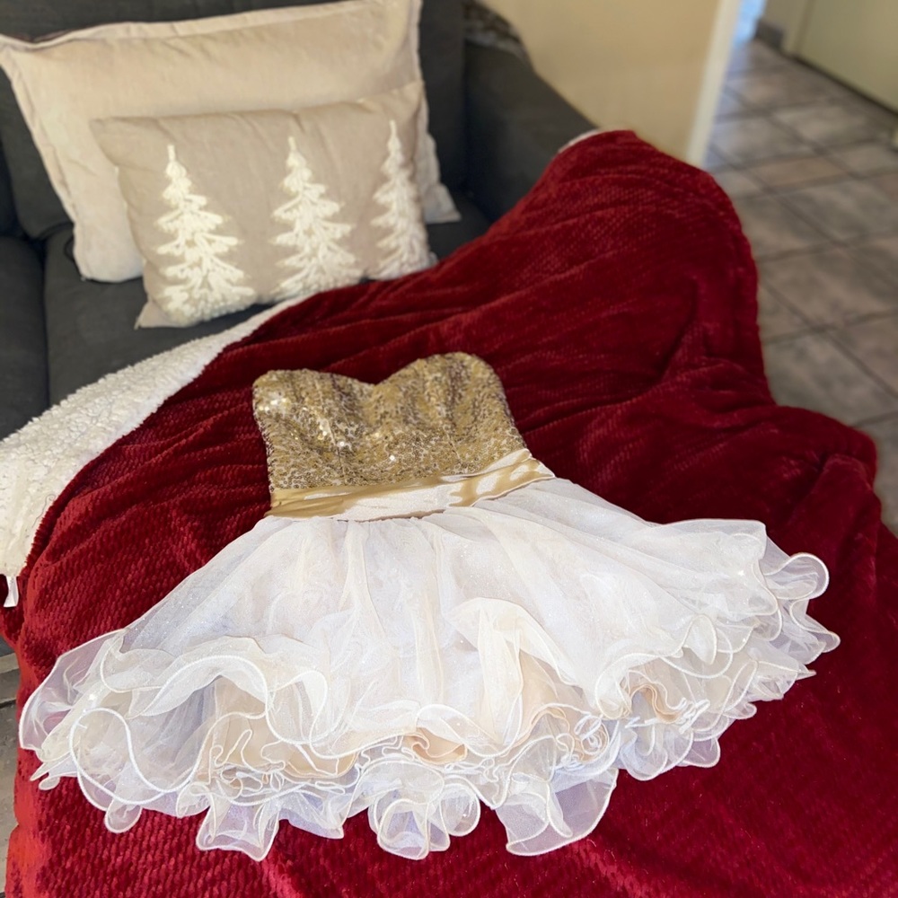 Gold Holiday Dress